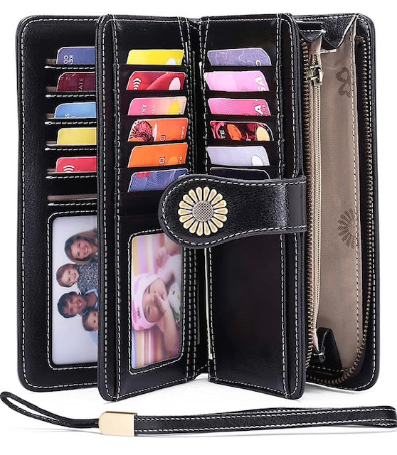  Marshal Credit Card Organizer Wallet for Women with 20+ card  Slots : Clothing, Shoes & Jewelry