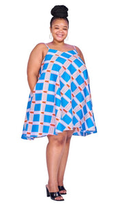 House of Jomet JOJO Multi A line African Print dress